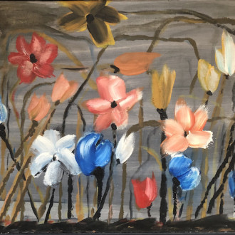 Spring Flowers by Thanos Tsingos 1964 £2,250