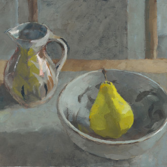 Eleanor Crow: Pear and Jug in Afternoon Light Sold
