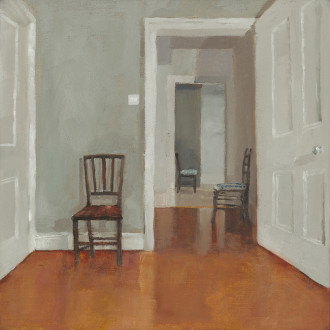 Eleanor Crow: Interior with Three Chairs Sold