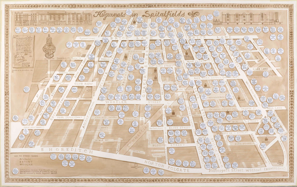 Huguenot Map of Spitalfields