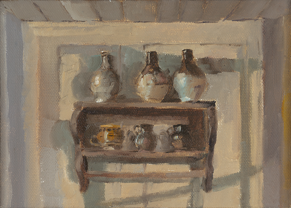 Eleanor Crow: A Shelf of Pots in Spitalfields Sold