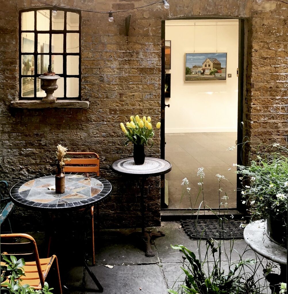 The courtyard and gallery at Town House Spitalfields