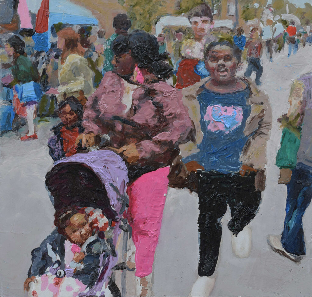 Trevor Burgess Paintings of London exhibition Town House Spitalfields
