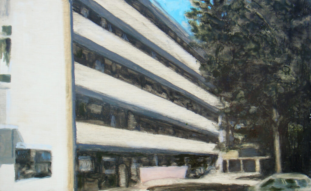 Trevor Burgess exhibition Paintings of London Town House Spitalfields